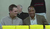 Tom and Lynn Swann during the Swann/Brady Day at Serra High School. (SHS website)