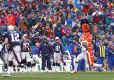 Corey Fuller returns an interception as Tom Brady attempts to make a tackle. (ClevelandBrowns)