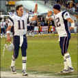 Tom gives Drew a high-five after the AFC Championship game against the Steelers (NEPF)